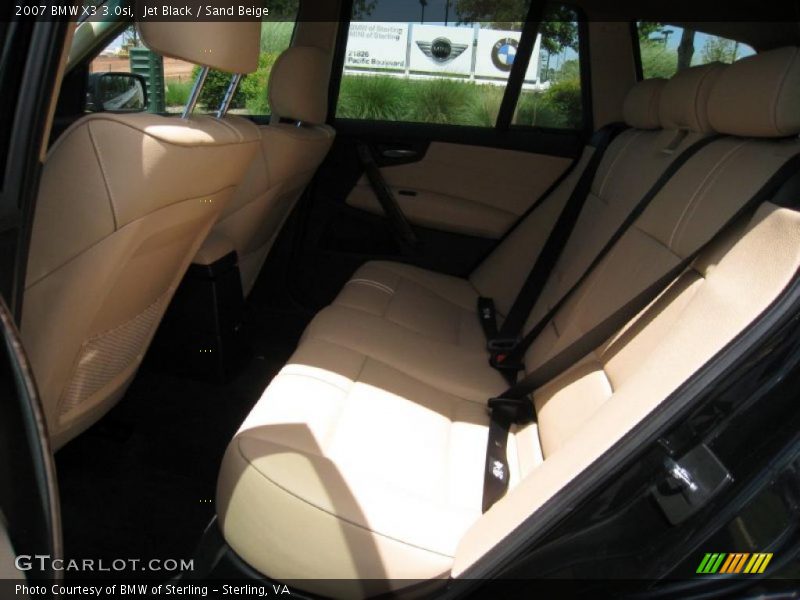 Jet Black / Sand Beige 2007 BMW X3 3.0si