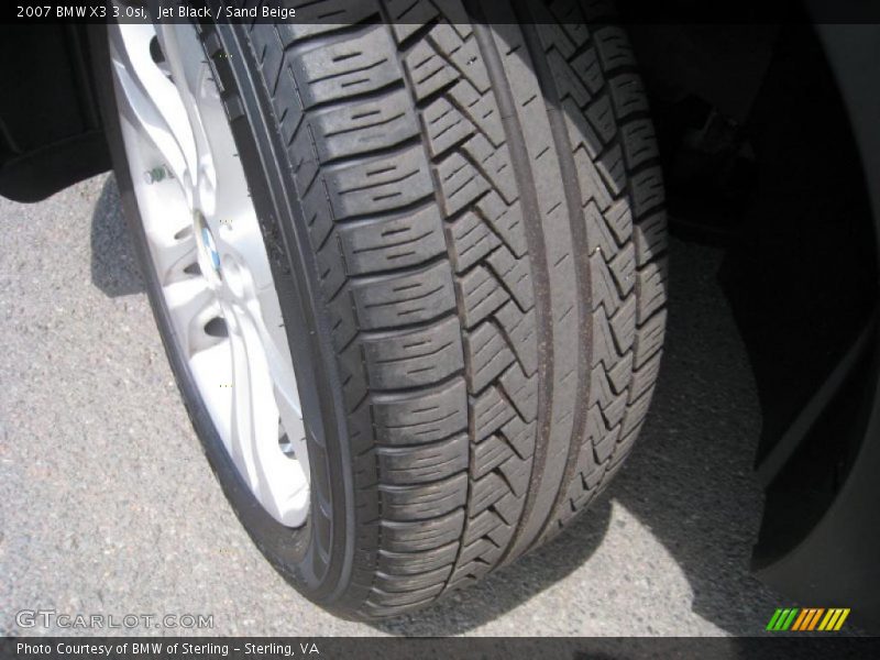 Jet Black / Sand Beige 2007 BMW X3 3.0si
