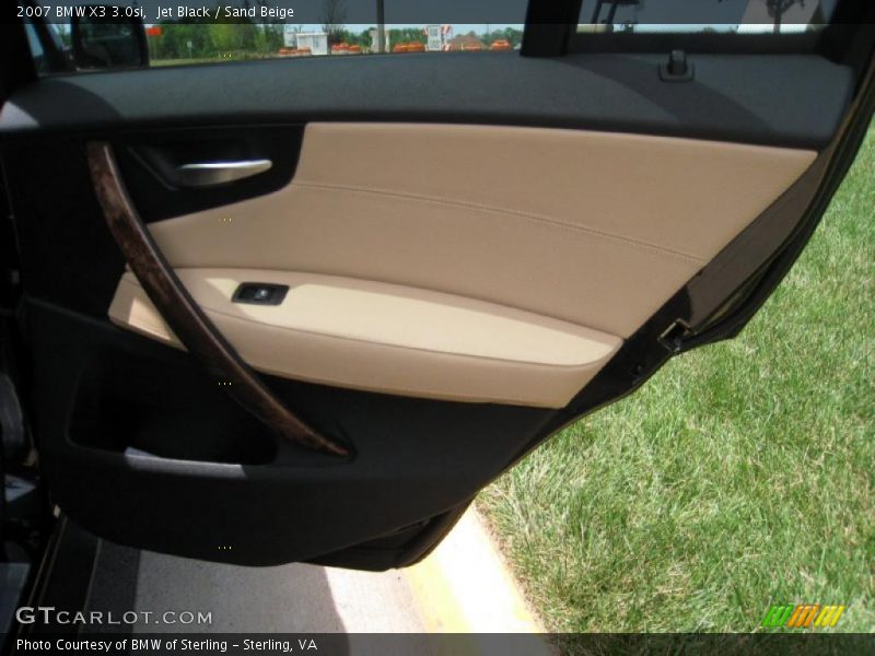 Jet Black / Sand Beige 2007 BMW X3 3.0si