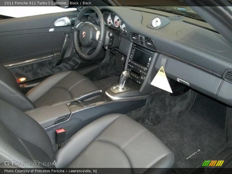 Black / Black 2011 Porsche 911 Turbo S Cabriolet