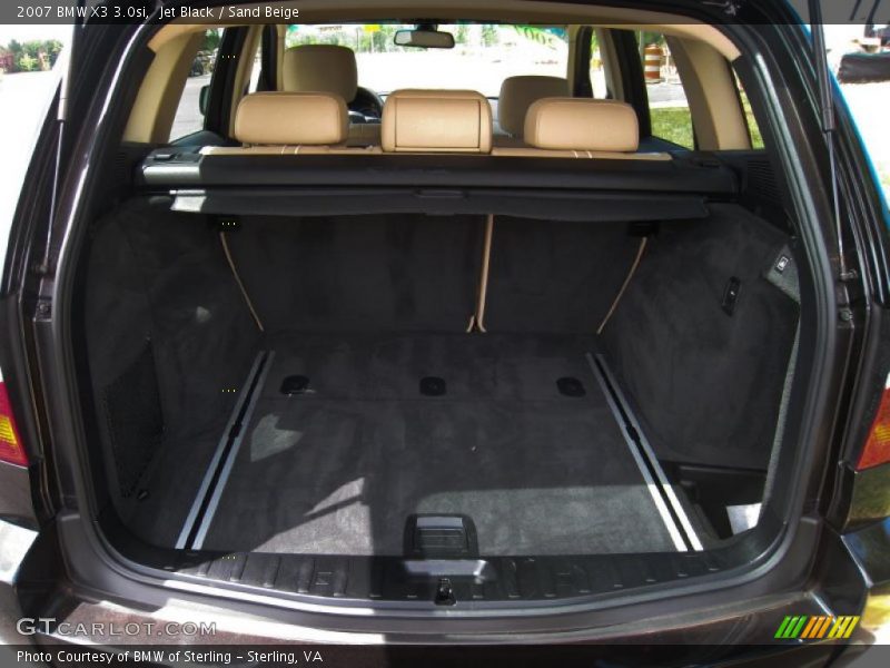 Jet Black / Sand Beige 2007 BMW X3 3.0si