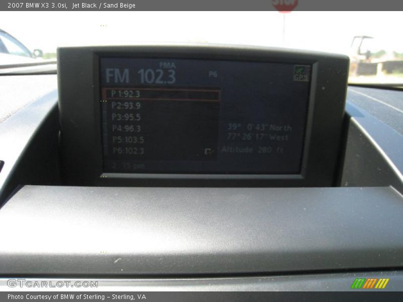 Jet Black / Sand Beige 2007 BMW X3 3.0si