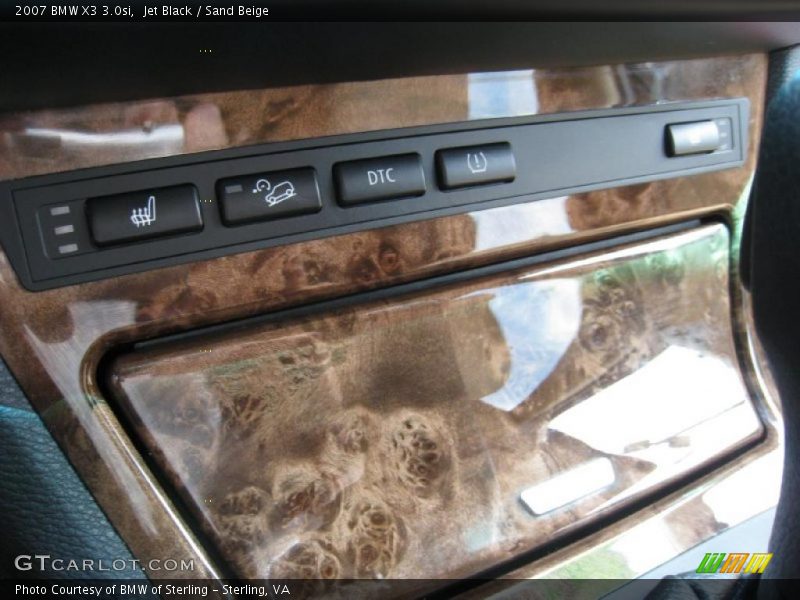 Jet Black / Sand Beige 2007 BMW X3 3.0si