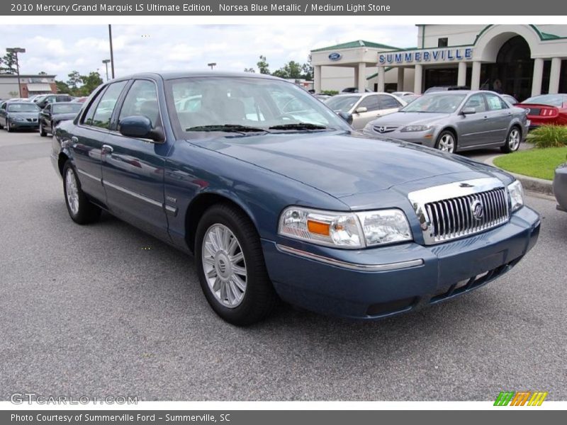 Norsea Blue Metallic / Medium Light Stone 2010 Mercury Grand Marquis LS Ultimate Edition