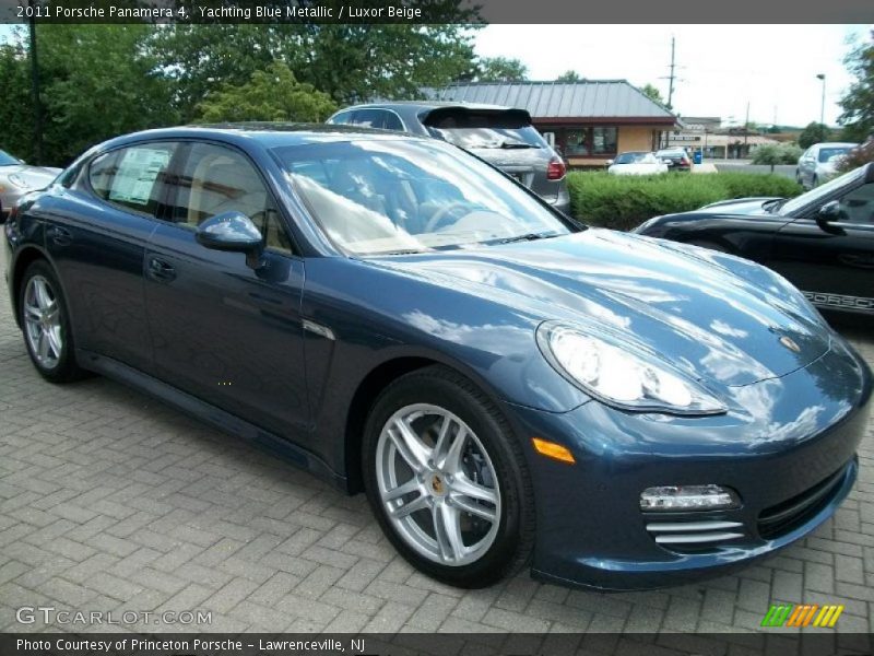 Yachting Blue Metallic / Luxor Beige 2011 Porsche Panamera 4