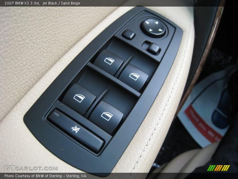 Jet Black / Sand Beige 2007 BMW X3 3.0si