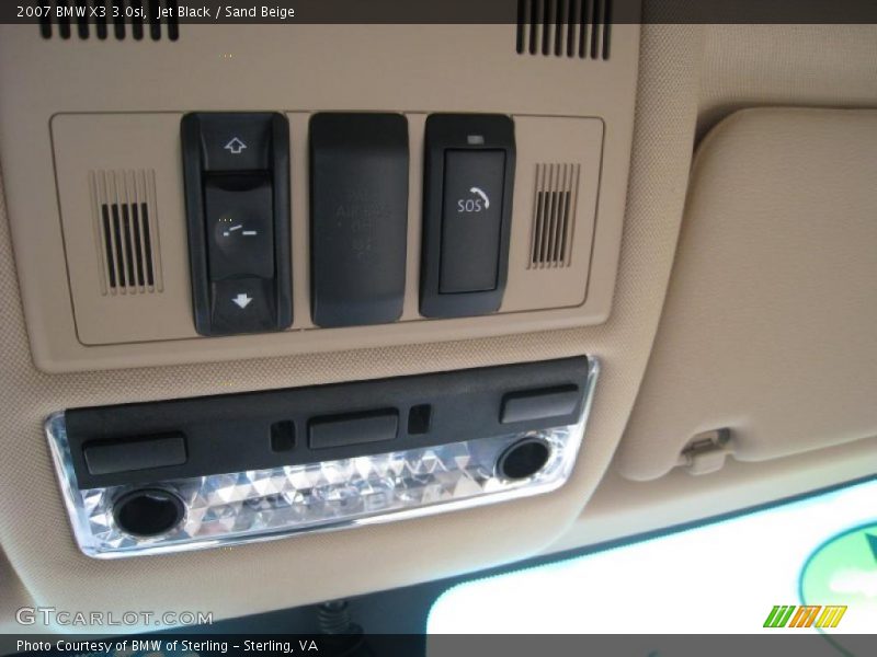 Jet Black / Sand Beige 2007 BMW X3 3.0si