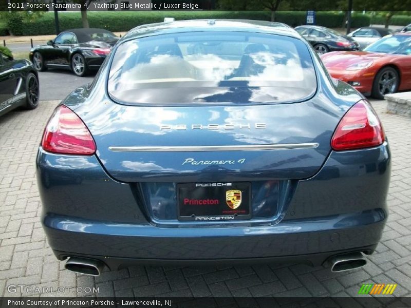 Yachting Blue Metallic / Luxor Beige 2011 Porsche Panamera 4