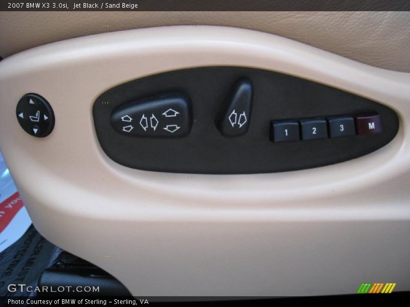 Jet Black / Sand Beige 2007 BMW X3 3.0si