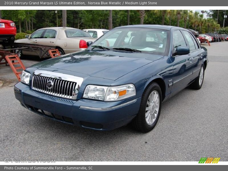 Norsea Blue Metallic / Medium Light Stone 2010 Mercury Grand Marquis LS Ultimate Edition