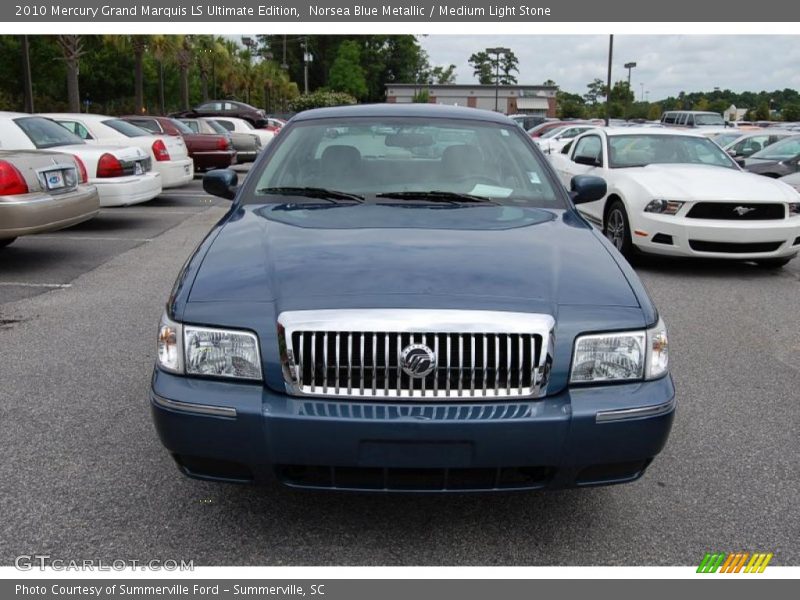 Norsea Blue Metallic / Medium Light Stone 2010 Mercury Grand Marquis LS Ultimate Edition