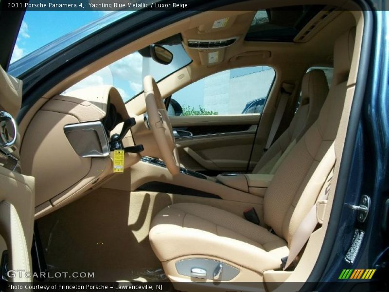 Yachting Blue Metallic / Luxor Beige 2011 Porsche Panamera 4
