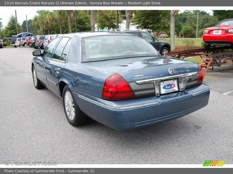 Norsea Blue Metallic / Medium Light Stone 2010 Mercury Grand Marquis LS Ultimate Edition
