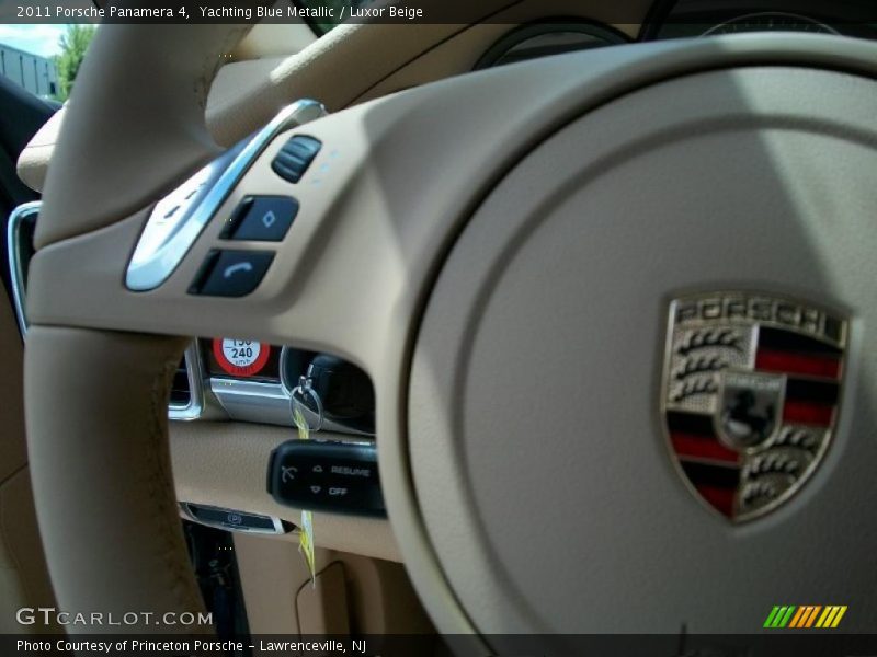 Yachting Blue Metallic / Luxor Beige 2011 Porsche Panamera 4