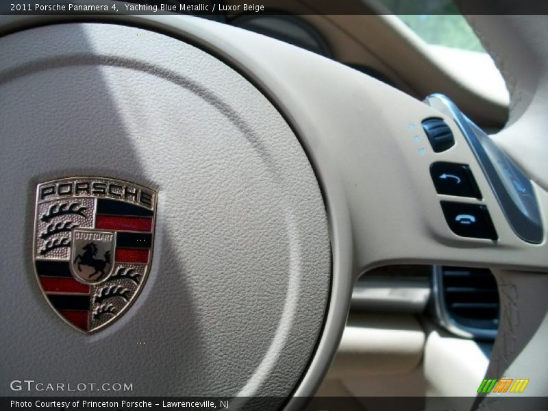 Yachting Blue Metallic / Luxor Beige 2011 Porsche Panamera 4