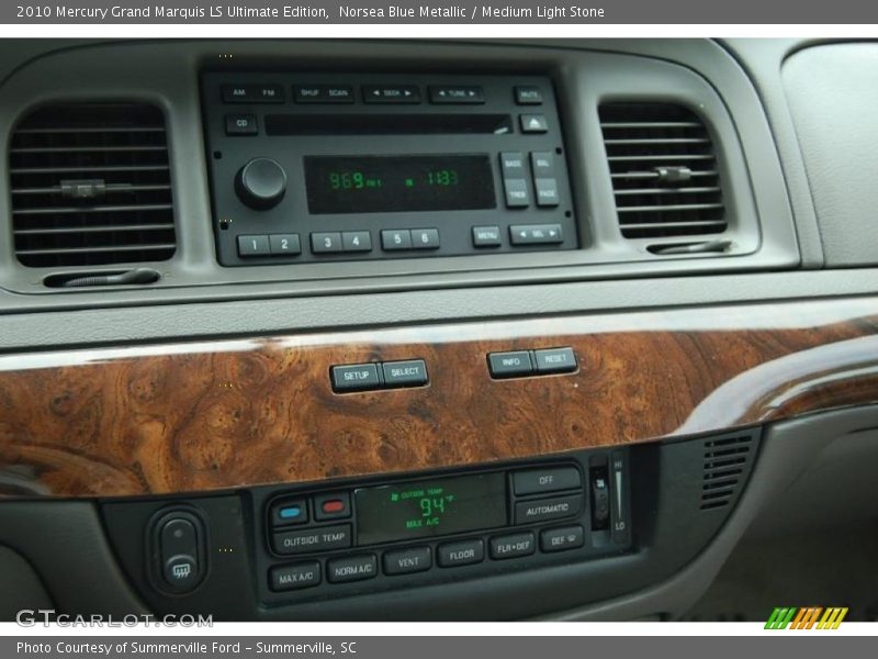 Norsea Blue Metallic / Medium Light Stone 2010 Mercury Grand Marquis LS Ultimate Edition