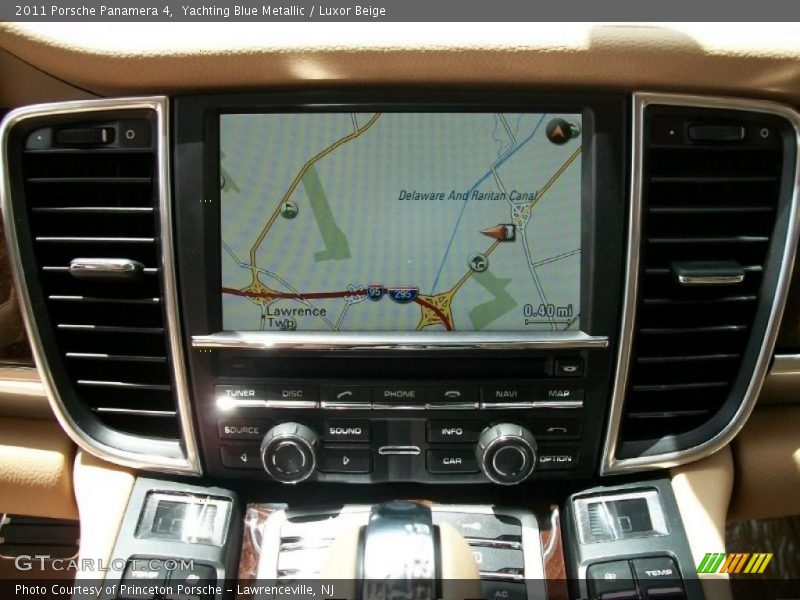 Yachting Blue Metallic / Luxor Beige 2011 Porsche Panamera 4
