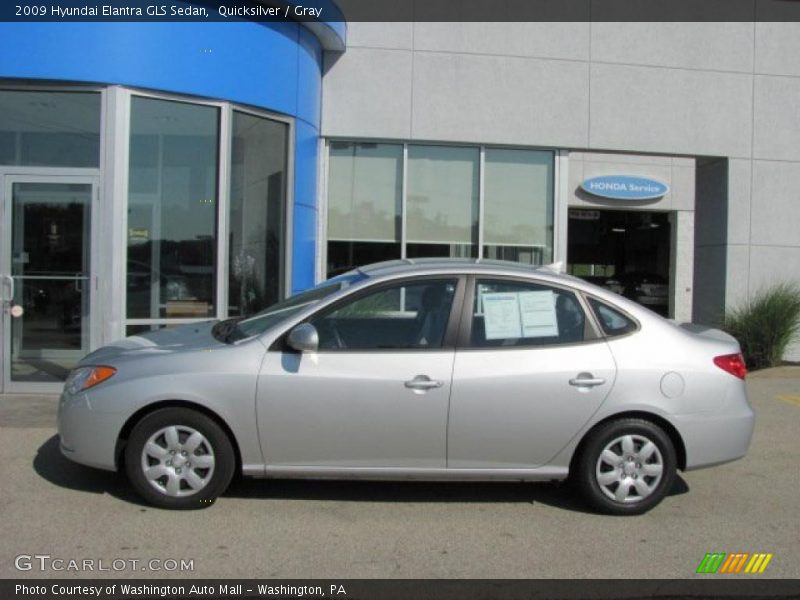 Quicksilver / Gray 2009 Hyundai Elantra GLS Sedan