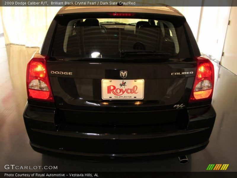 Brilliant Black Crystal Pearl / Dark Slate Gray/Red 2009 Dodge Caliber R/T