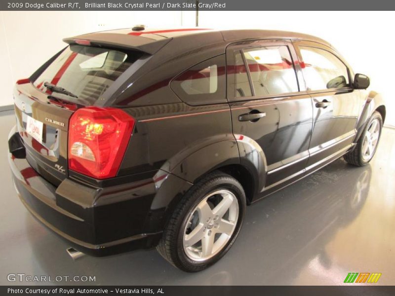 Brilliant Black Crystal Pearl / Dark Slate Gray/Red 2009 Dodge Caliber R/T
