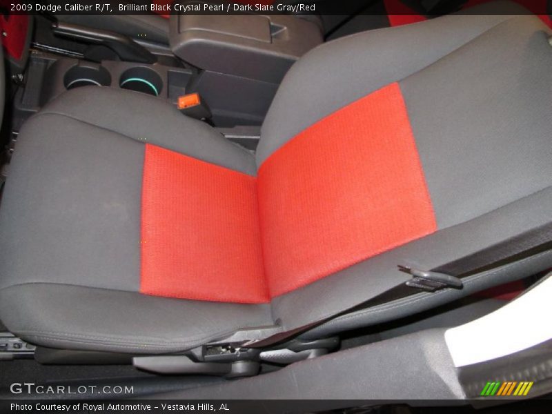 Brilliant Black Crystal Pearl / Dark Slate Gray/Red 2009 Dodge Caliber R/T