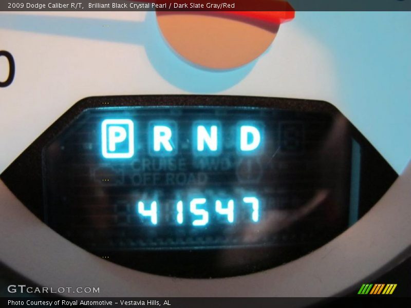 Brilliant Black Crystal Pearl / Dark Slate Gray/Red 2009 Dodge Caliber R/T