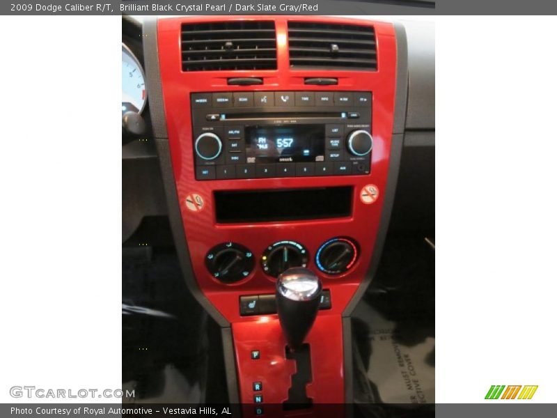 Brilliant Black Crystal Pearl / Dark Slate Gray/Red 2009 Dodge Caliber R/T