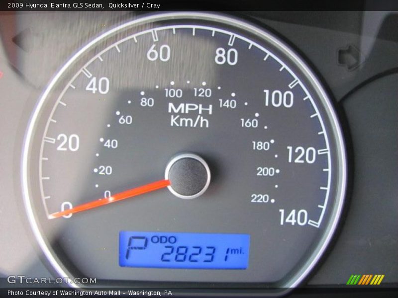 Quicksilver / Gray 2009 Hyundai Elantra GLS Sedan