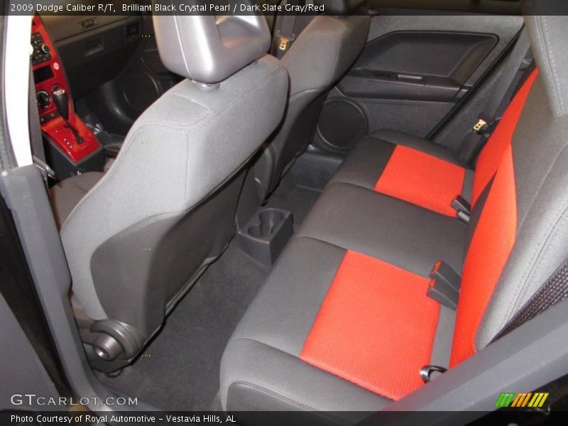 Brilliant Black Crystal Pearl / Dark Slate Gray/Red 2009 Dodge Caliber R/T