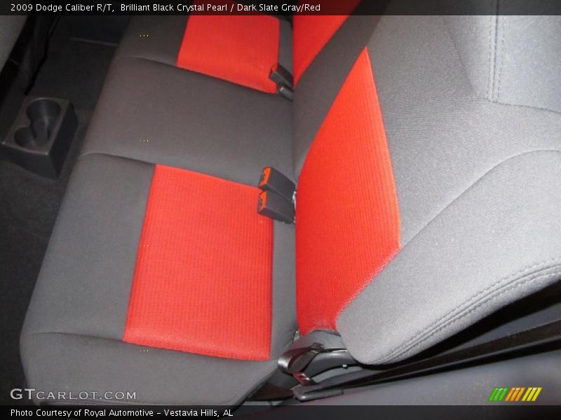 Brilliant Black Crystal Pearl / Dark Slate Gray/Red 2009 Dodge Caliber R/T