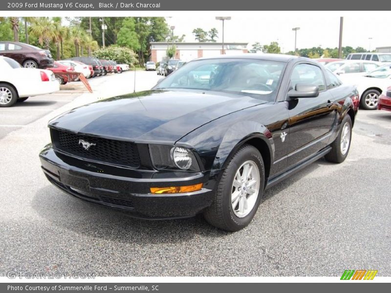 Black / Dark Charcoal 2009 Ford Mustang V6 Coupe