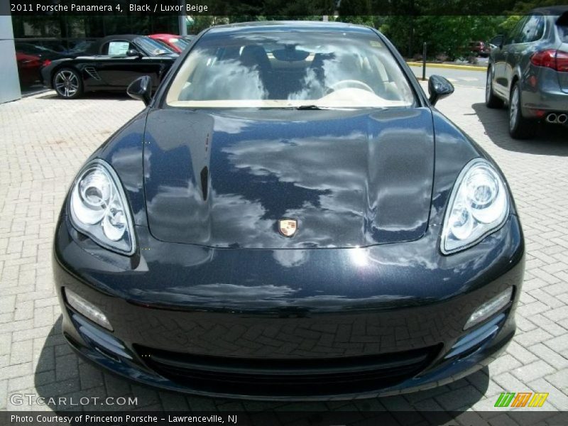 Black / Luxor Beige 2011 Porsche Panamera 4