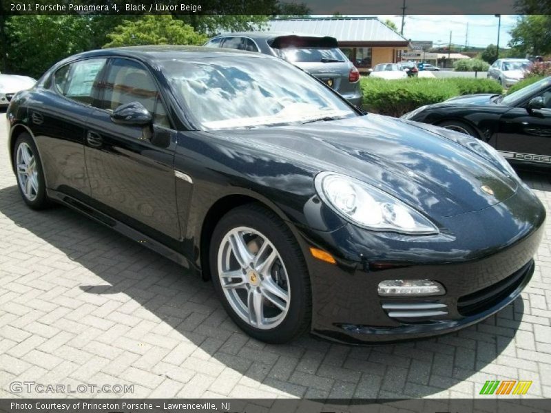 Black / Luxor Beige 2011 Porsche Panamera 4