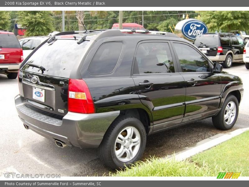 Black Cherry Metallic / Black 2008 Kia Sportage EX V6