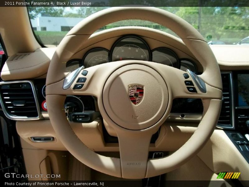 Black / Luxor Beige 2011 Porsche Panamera 4