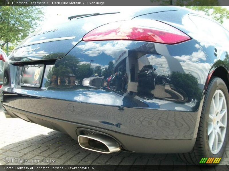 Dark Blue Metallic / Luxor Beige 2011 Porsche Panamera 4