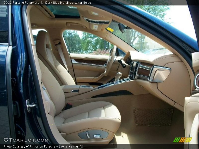 Dark Blue Metallic / Luxor Beige 2011 Porsche Panamera 4