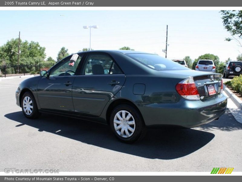 Aspen Green Pearl / Gray 2005 Toyota Camry LE