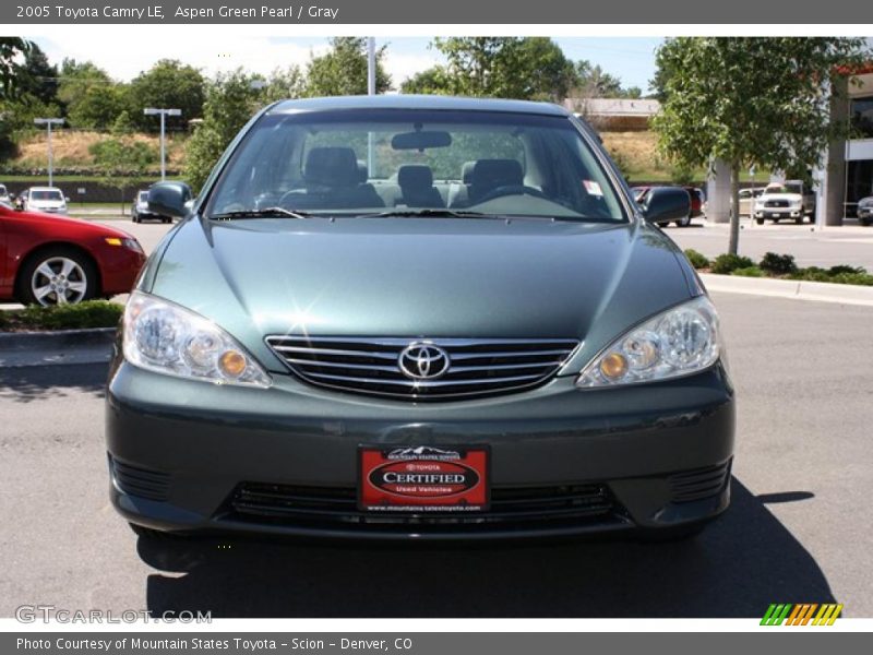 Aspen Green Pearl / Gray 2005 Toyota Camry LE