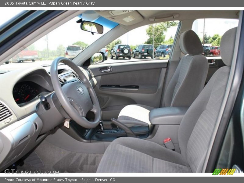 Aspen Green Pearl / Gray 2005 Toyota Camry LE