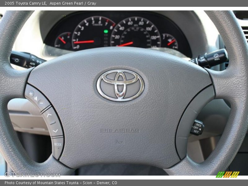Aspen Green Pearl / Gray 2005 Toyota Camry LE