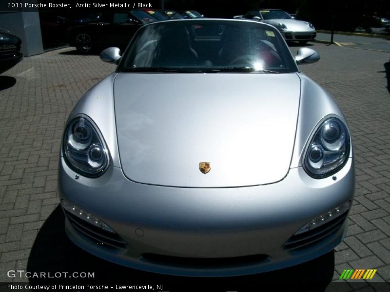 Arctic Silver Metallic / Black 2011 Porsche Boxster
