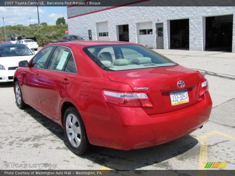 Barcelona Red Metallic / Bisque 2007 Toyota Camry LE