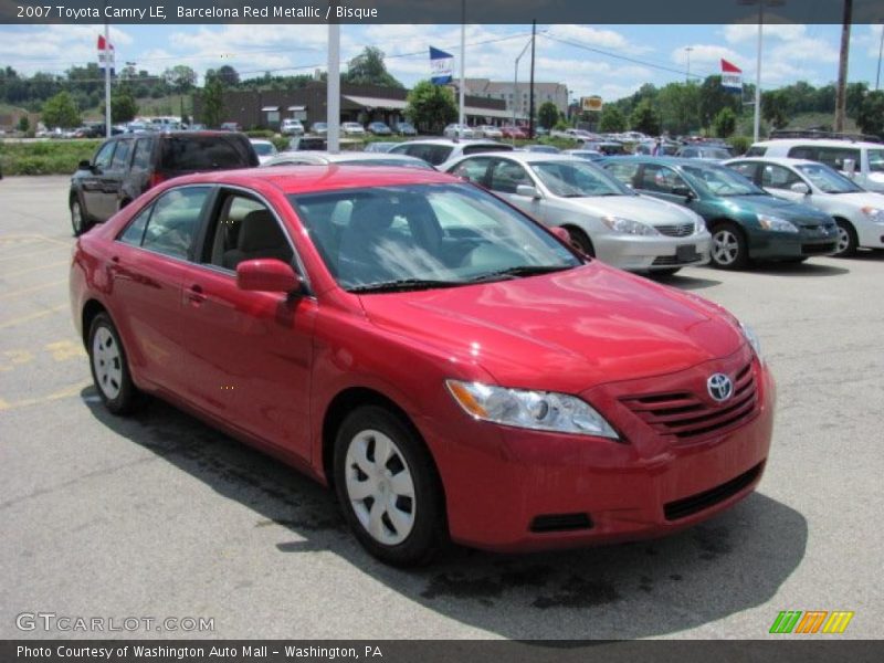 Barcelona Red Metallic / Bisque 2007 Toyota Camry LE
