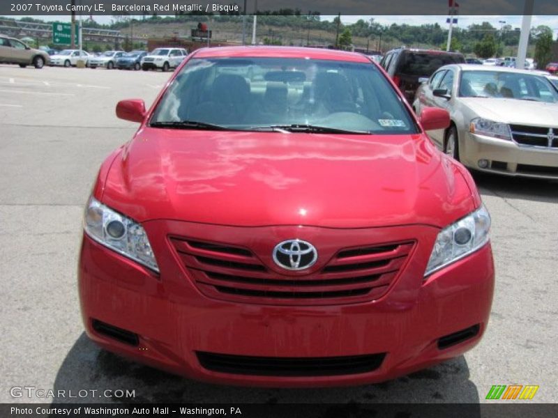 Barcelona Red Metallic / Bisque 2007 Toyota Camry LE