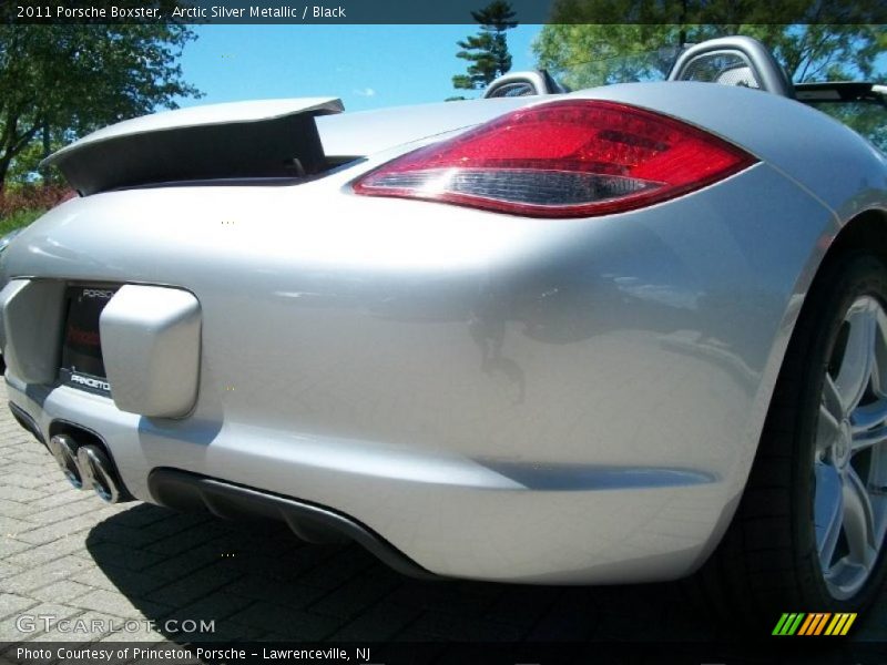 Arctic Silver Metallic / Black 2011 Porsche Boxster