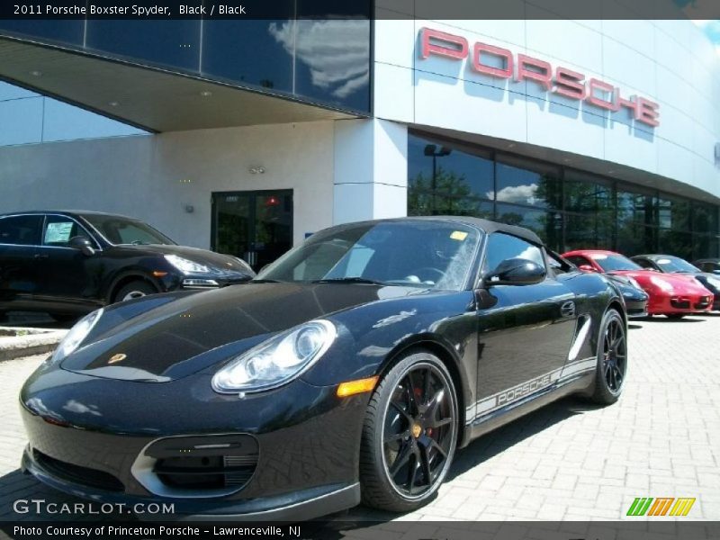 Black / Black 2011 Porsche Boxster Spyder