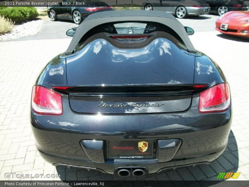 Black / Black 2011 Porsche Boxster Spyder