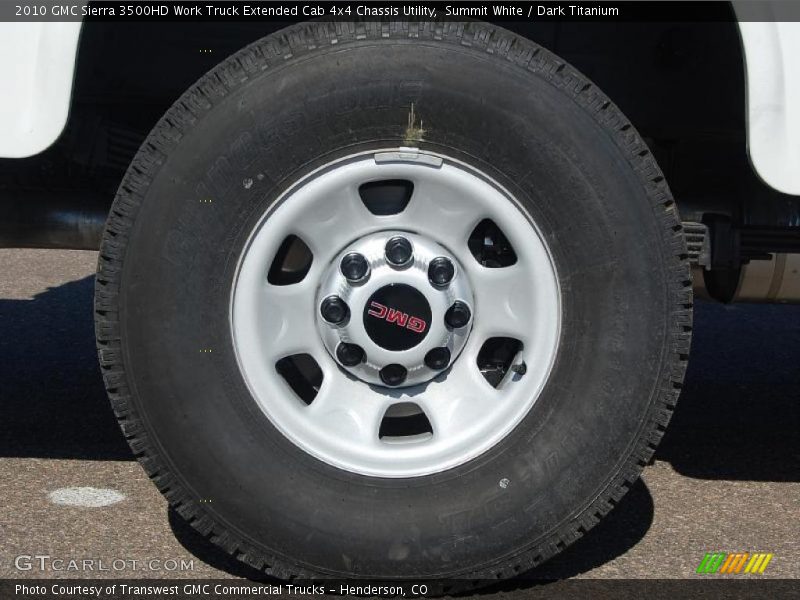 Summit White / Dark Titanium 2010 GMC Sierra 3500HD Work Truck Extended Cab 4x4 Chassis Utility