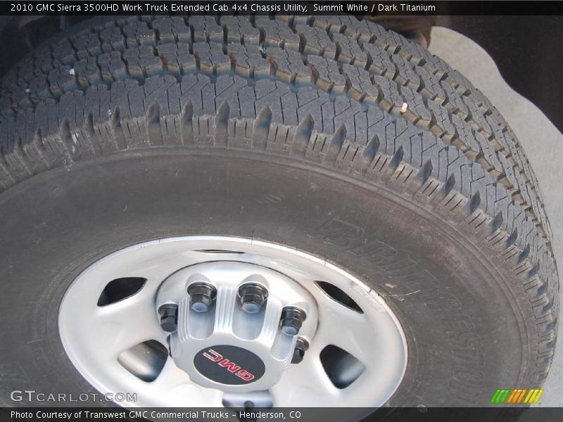 Summit White / Dark Titanium 2010 GMC Sierra 3500HD Work Truck Extended Cab 4x4 Chassis Utility